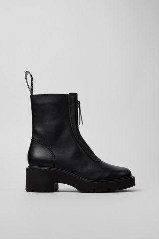 Camper Milah - Schwarze Stiefeletten aus Leder für Damen. Camper Milah - Schwarze Stiefeletten aus Leder für Damen.