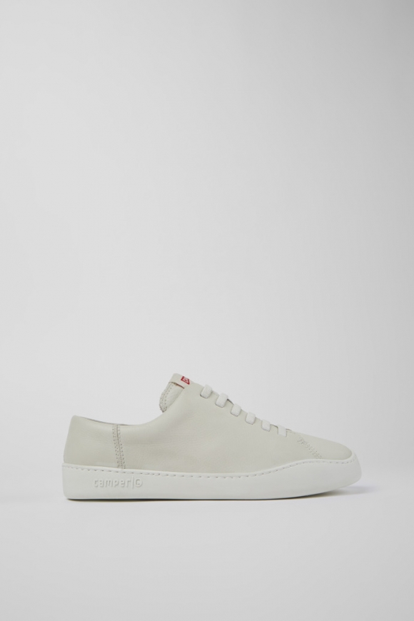 Camper Peu Touring - Weißer Herrensneaker aus Leder.