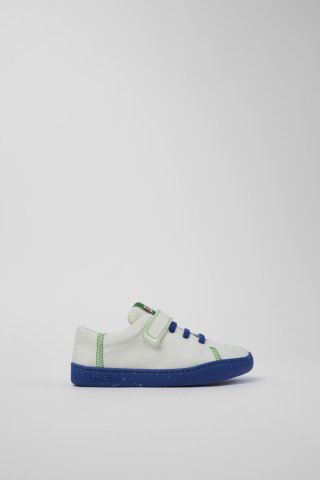 Camper Twins - Weißer Slipper aus Textil