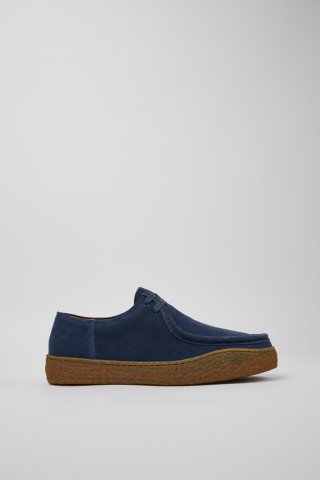 Camper Peu Terreno - Blauer Herrenschuh aus Nubukleder Camper Peu Terreno - Blauer Herrenschuh aus Nubukleder