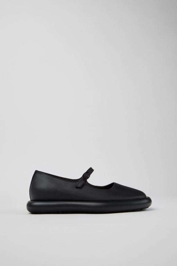 Camper Onda - Schwarzer Lederballerina für Damen.