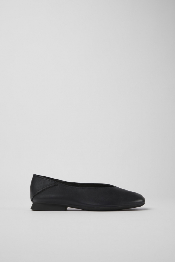 Camper Casi Myra - Schwarzer Lederballerina für Damen.