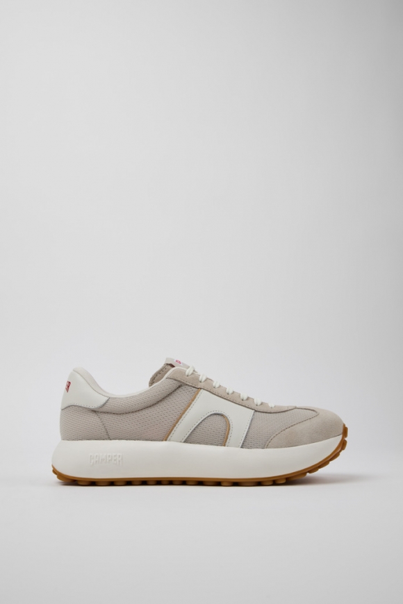 Camper Pelotas Athens - Mehrfarbiger Herrensneaker aus Recycling-PET und Nubukleder.
