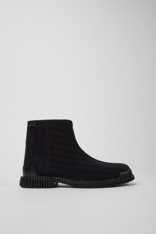 Camper Pix TENCEL® - Schwarzer Herrenstiefel aus TENCEL™-Lyocell Camper Pix TENCEL® - Schwarzer Herrenstiefel aus TENCEL™-Lyocell