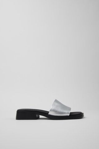 Camper Dana - Graue Ledersandale für Damen.