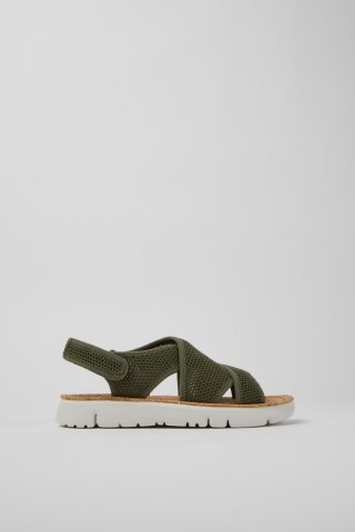 Camper Oruga - Grüne Damensandale aus Textil Camper Oruga - Grüne Damensandale aus Textil