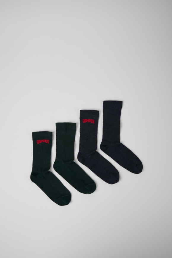 Camper SOX - Graue und blaue Socken aus Merinowolle