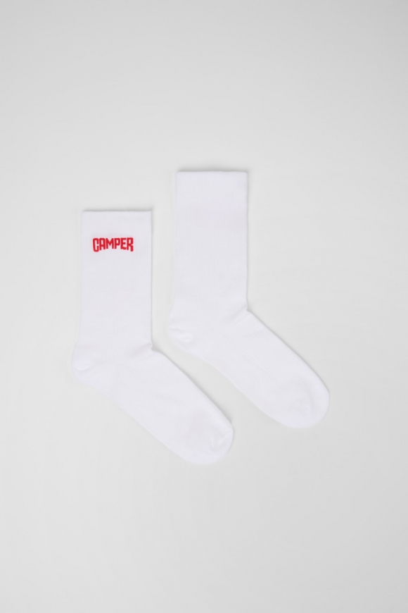 Camper Socks - Weiße Kurzsocken als Basic
