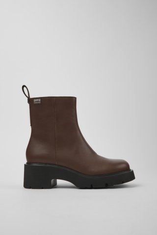 Camper Milah HYDROSHIELD® - Brauner Damenstiefel aus Leder Camper Milah HYDROSHIELD® - Brauner Damenstiefel aus Leder