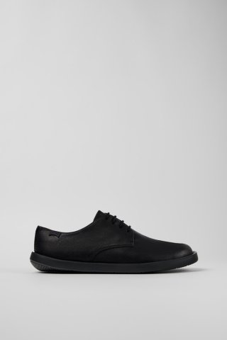 Camper Wagon - Schwarzer Lederschnürschuh für Herren Camper Wagon - Schwarzer Lederschnürschuh für Herren