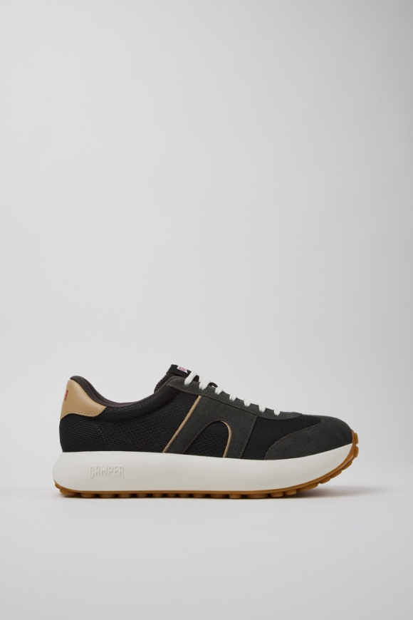 Camper Pelotas Athens - Mehrfarbiger Herrensneaker aus recyceltem PET und Nubukleder.