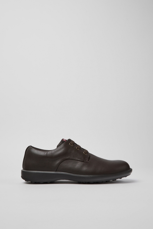 Camper Atom Work - Brauner Herrenschuh aus Leder.