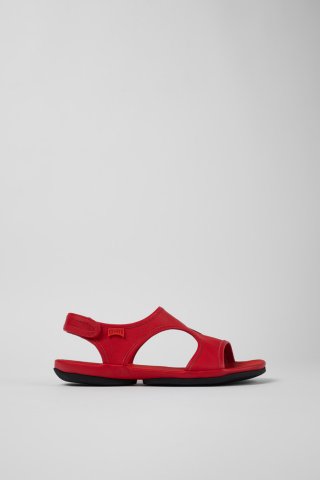 Camper Right - Rote Ledersandalen für Damen Camper Right - Rote Ledersandalen für Damen