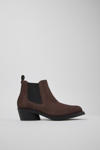 Camper Bonnie - Braune Damenstiefelette aus Nubukleder Camper Bonnie - Braune Damenstiefelette aus Nubukleder
