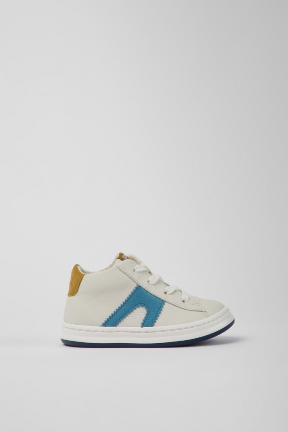 Camper Twins - Weißer Kindersneaker aus Leder