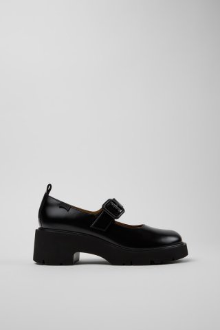 Camper Milah - Schwarzer Damenschuh aus Leder. Camper Milah - Schwarzer Damenschuh aus Leder.