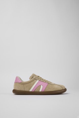Camper Pelotas Soller - Beiger Damensneaker aus Nubukleder/Leder Camper Pelotas Soller - Beiger Damensneaker aus Nubukleder/Leder