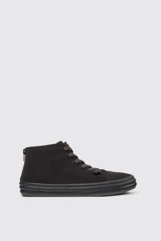 Camper Hoops - Schwarzer Damensneaker aus Textil Camper Hoops - Schwarzer Damensneaker aus Textil