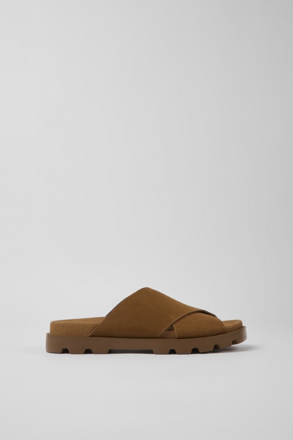 Camper Brutus Sandal - Damensandale aus Nubukleder in Braun