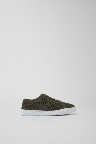 Camper Peu Touring - Grüner Kinderschuh aus Textil Camper Peu Touring - Grüner Kinderschuh aus Textil