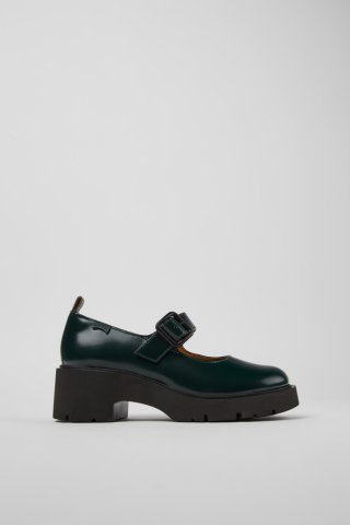 Camper Milah - Grüne Mary Jane-Lederschuhe für Damen Camper Milah - Grüne Mary Jane-Lederschuhe für Damen