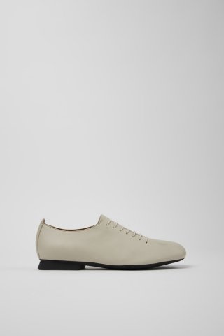 Camper Casi Myra - Grauer Lederschuh für Damen. Camper Casi Myra - Grauer Lederschuh für Damen.