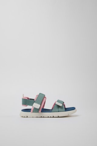 Camper Oruga - Mehrfarbige Kindersandale aus Textil. Camper Oruga - Mehrfarbige Kindersandale aus Textil.
