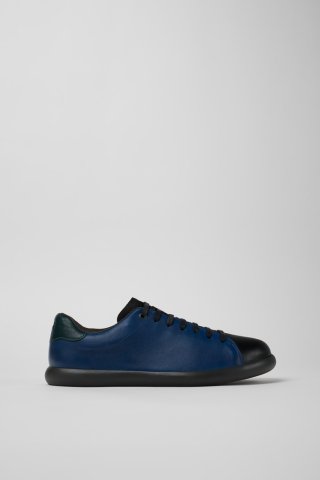 Camper Twins - Schwarz-blauer Ledersneaker für Herren Camper Twins - Schwarz-blauer Ledersneaker für Herren
