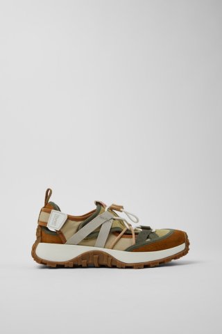Camper Twins - Mehrfarbiger Damensneaker aus Recycling-PET und Nubukleder. Camper Twins - Mehrfarbiger Damensneaker aus Recycling-PET und Nubukleder.