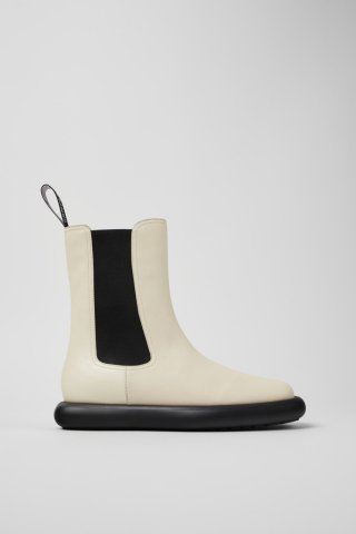 Camper Onda - Weißer Damenstiefel aus Leder Camper Onda - Weißer Damenstiefel aus Leder