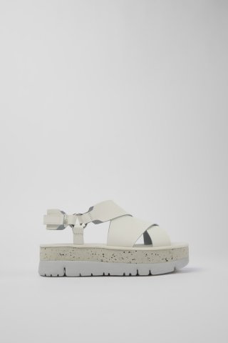 Camper Oruga Up - Weiße Ledersandalen für Damen Camper Oruga Up - Weiße Ledersandalen für Damen