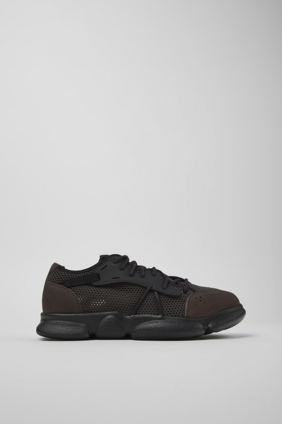 Camper Karst - Grauer Herrensneaker aus Textil