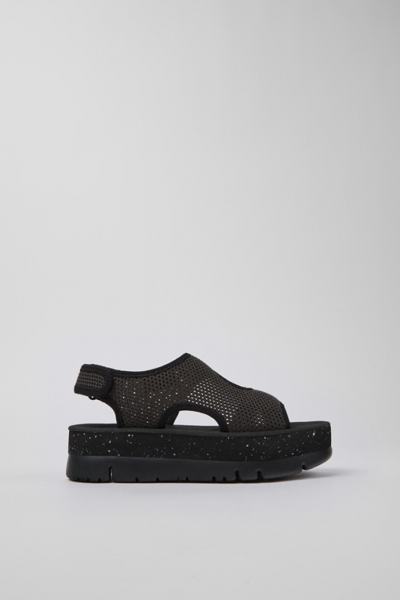 Camper Oruga Up - Graue Damensandale aus Textil