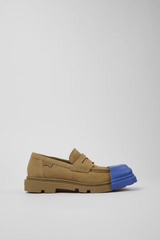 Camper Junction - Braune Damenloafer aus Nubukleder Camper Junction - Braune Damenloafer aus Nubukleder