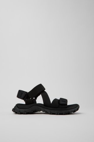 Camper Drift Trail Sandal - Schwarze Sandale aus recyceltem PET für Damen. Camper Drift Trail Sandal - Schwarze Sandale aus recyceltem PET für Damen.