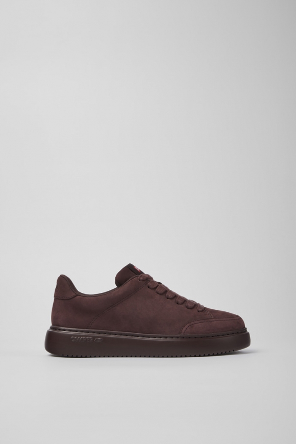 Camper Runner K21 - Weinroter Damensneaker aus Nubukleder