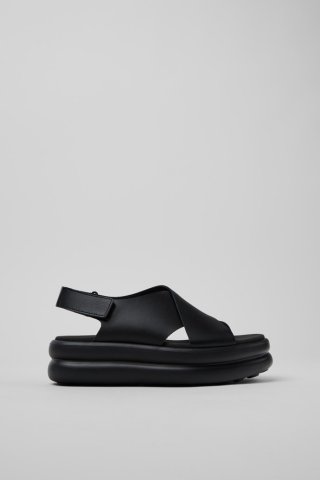 Camper Pelotas Flota Up - Schwarze Ledersandale für Damen. Camper Pelotas Flota Up - Schwarze Ledersandale für Damen.
