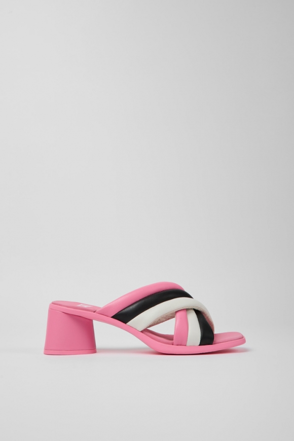 Camper Twins - Bunte Damensandale aus Leder