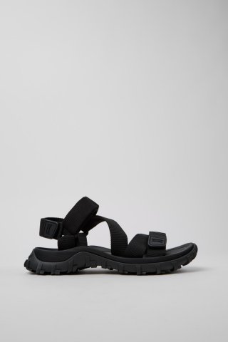 Camper Drift Trail Sandal - Schwarze Herrensandalette aus Recycling-PET.