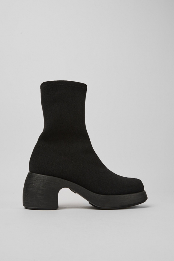 Camper Thelma TENCEL® - Schwarzer Damenstiefel aus Textil
