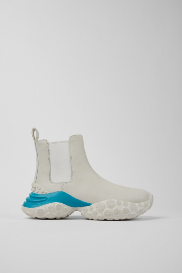 Camper Pelotas Mars - Weiße Stiefelette aus verantwortungsvollem Leder