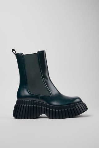 Camper BCN - Grüner Chelseastiefel für Damen aus Leder Camper BCN - Grüner Chelseastiefel für Damen aus Leder