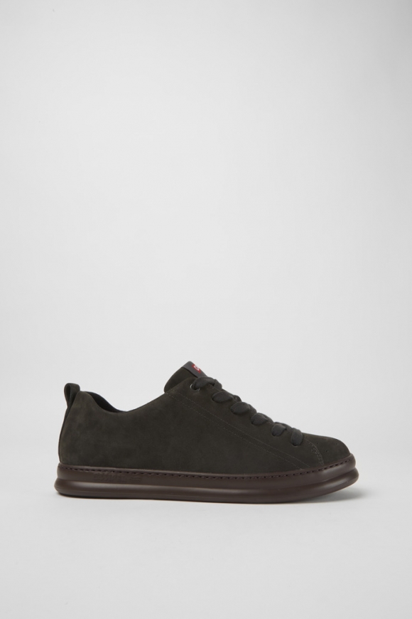 Camper Runner - Dunkelgrauer Sneaker aus Nubukleder