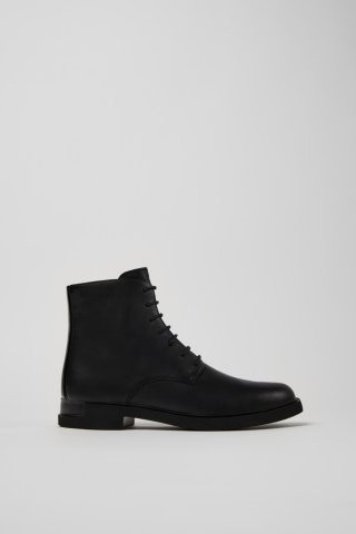Camper Iman - Schwarzer Damenschnürstiefel aus Leder Camper Iman - Schwarzer Damenschnürstiefel aus Leder