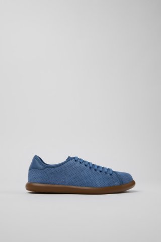 Camper Pelotas Soller - Blauer Damensneaker aus Nubukleder.
