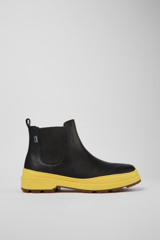 Camper Brutus Trek HYDROSHIELD® MICHELIN - Schwarze Herrenstiefelette aus Leder Camper Brutus Trek HYDROSHIELD® MICHELIN - Schwarze Herrenstiefelette aus Leder