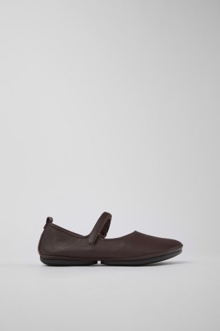 Camper Right - Weinroter Mary Jane-Lederschuhe für Damen