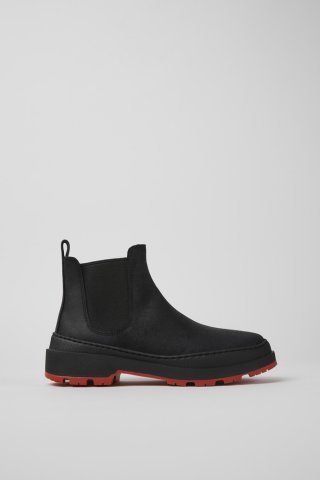 Camper Brutus Trek MICHELIN - Schwarze Damenstiefelette aus Nubukleder