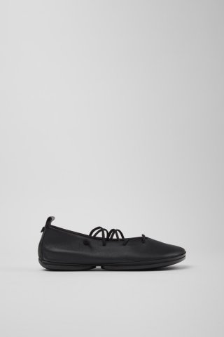 Camper Right Nina - Schwarzer Lederballerina für Damen. Camper Right Nina - Schwarzer Lederballerina für Damen.