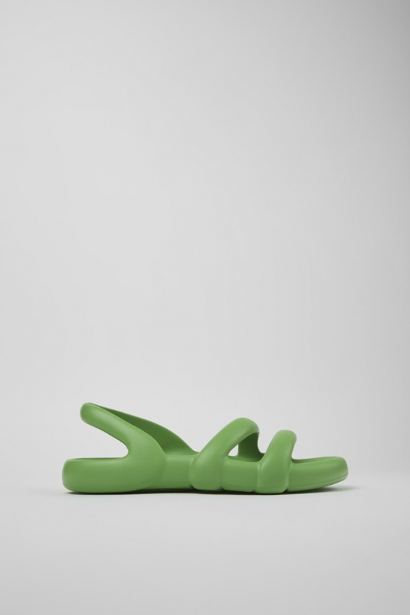 Camper Kobarah Flat - Grüne Unisex-Sandale